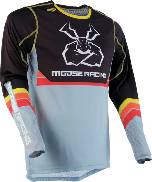Tricou MOOSE RACING Agroid Black/Gray 2XL, 1, nordicamoto.ro