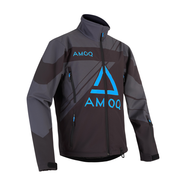 AMOQ Snowcross Jacket YOUTH Black/Dk Grey/Sky Blue 140 cl, 1, nordicamoto.ro