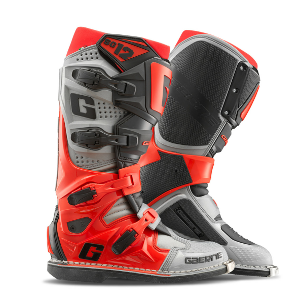 Cizme Gaerne SG12 Grey/Red/Black, 4, nordicamoto.ro