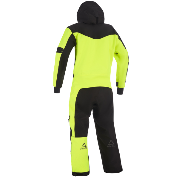 AMOQ Void V2 hőszigetelt egyrészes ruha, fekete/Hivis, XS méret, 4, nordicamoto.ro