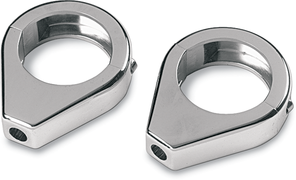 Turn Signal Fork Clamps Chrome, 1, nordicamoto.ro