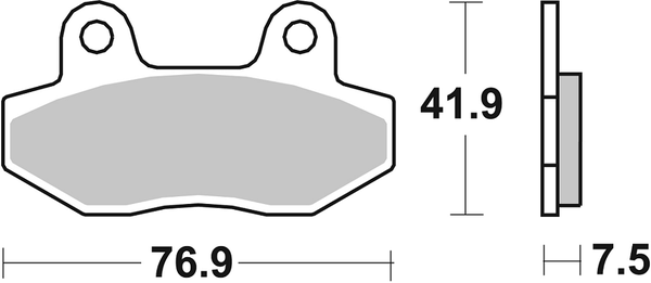 Hs Street Excel Sintered Front Brake Pads, 2, nordicamoto.ro
