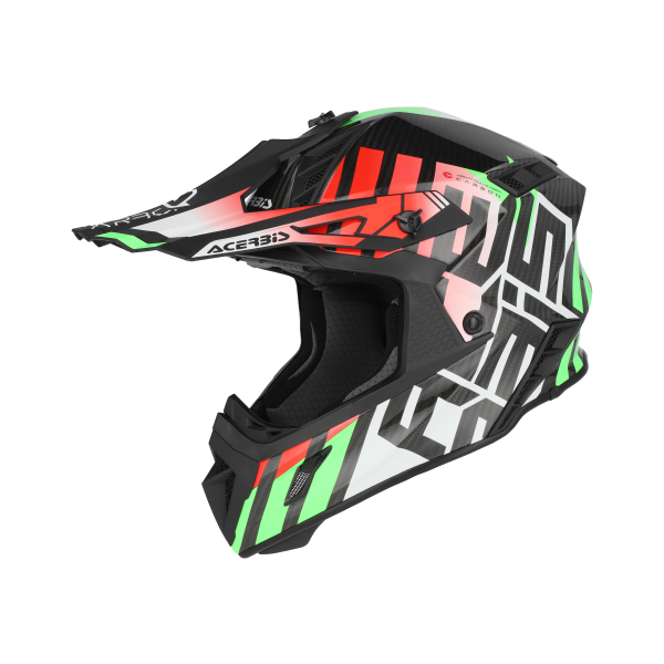 Casca Acerbis Steel Carbon 22-06 zöld/rózsaszín M, 1, nordicamoto.ro