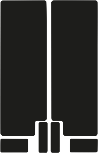 Fork Decal Black, Opaque, 2, nordicamoto.ro