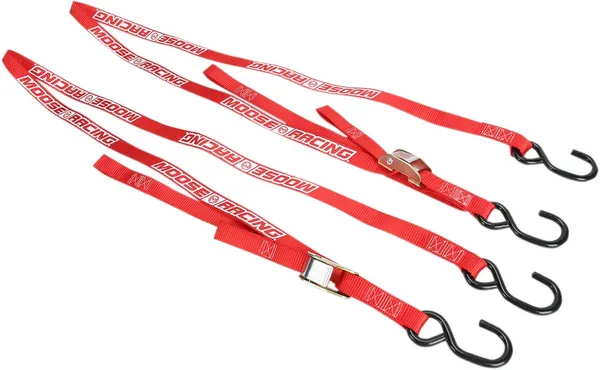 MOOSE RACING Heavy-duty Tie-downs Red, 1, nordicamoto.ro