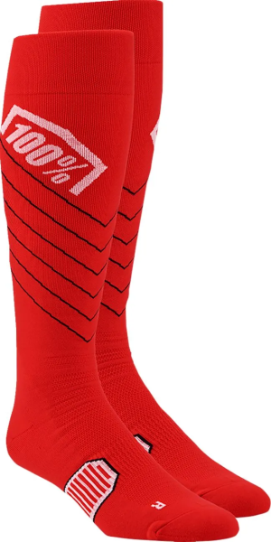 100%-ban Hi-side Performance zokni – piros – S/M, 1, nordicamoto.ro