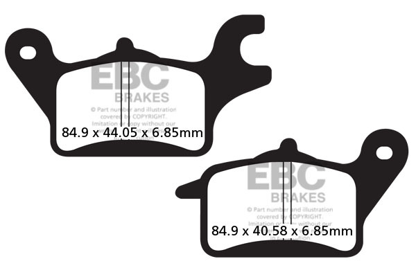 Sfa Series Organic Scooter Brake Pads, 2, nordicamoto.ro