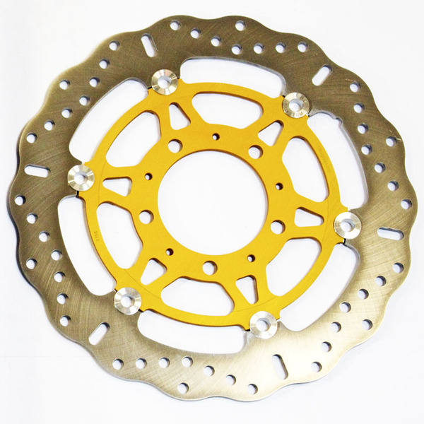 Brake Rotor Gold, Silver, Stainless Steel, 1, nordicamoto.ro