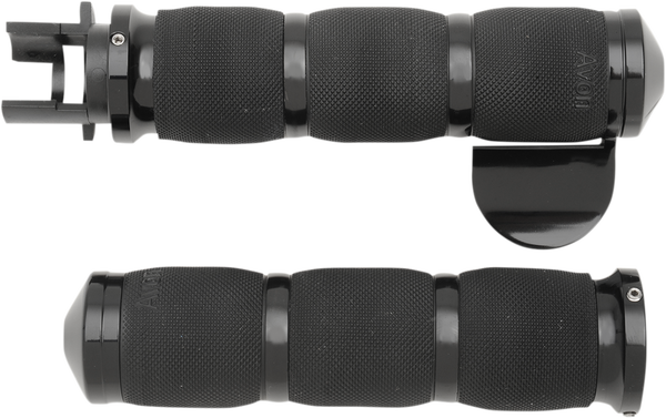 3-ring Air Cushioned Grips Black, 1, nordicamoto.ro