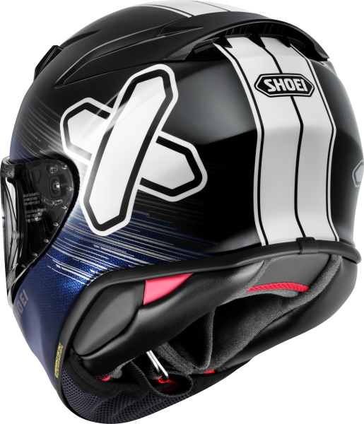 SHOEI NXR2 IDEOGRAPH TC-5 teljes arcú sisak, fekete/kék/fehér, S-es méret, 10, nordicamoto.ro