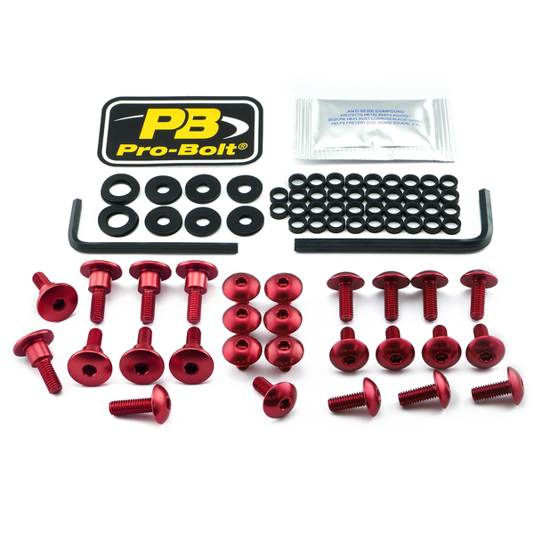 Fairing Bolt Kit For Suzuki Red, 1, nordicamoto.ro