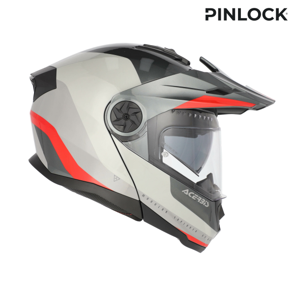 Acerbis Rider Graphic felhajtható sisak, szürke/piros, M-es méret, 13, nordicamoto.ro