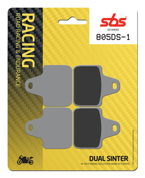 Ds Racing Dual Sintered Brake Pads, 2, nordicamoto.ro