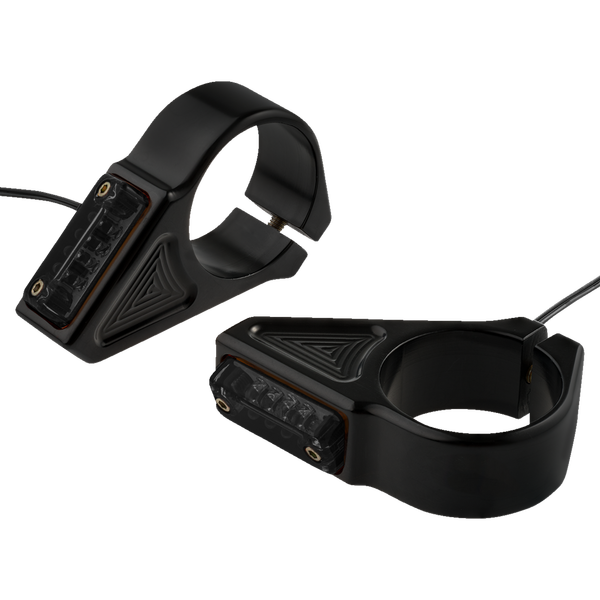 Fork Mount Turn Signals Black, 1, nordicamoto.ro