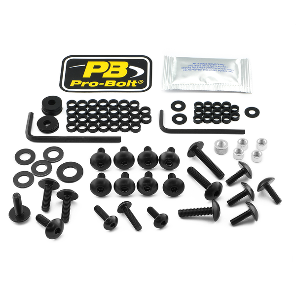 Fairing Bolt Kit For Kawasaki Black, 1, nordicamoto.ro