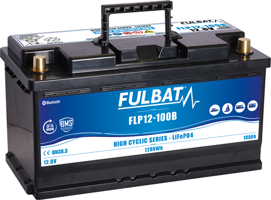 Fulbat 12,8 V-os, 100 Ah-s LiFePO4 akkumulátor, 1, nordicamoto.ro
