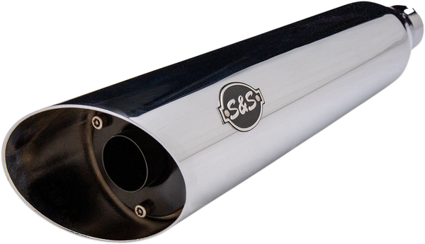 Slash Cut Ec Slip-on Mufflers Chrome, 1, nordicamoto.ro
