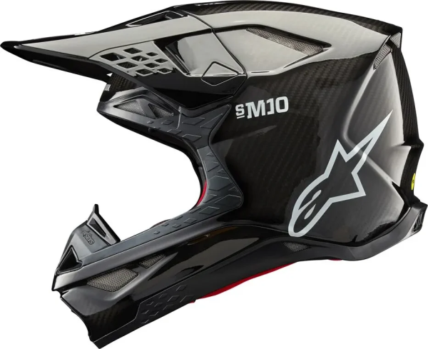Alpinestars Supertech M10 Solid MX fekete sisak, 2XL-es méret, 3, nordicamoto.ro