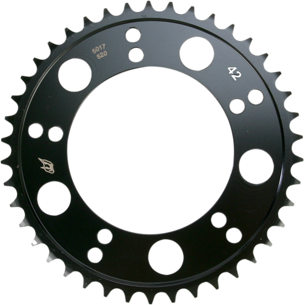 Lightweight Steel Sprocket Black, Zinc, 1, nordicamoto.ro