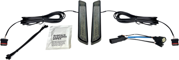 Led Front Fork Lightz Black, 1, nordicamoto.ro