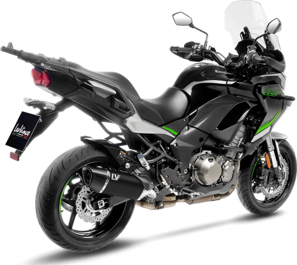 LeoVince LV-14 R Black Edition Slip-On kipufogórendszer a Kawasaki Versys 1000-hez, 4, nordicamoto.ro