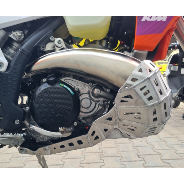 Motorvédő alumínium rezonátorvédővel KTM/Husqvarna/GasGas 250/300 TBI modellekhez, 5, nordicamoto.ro