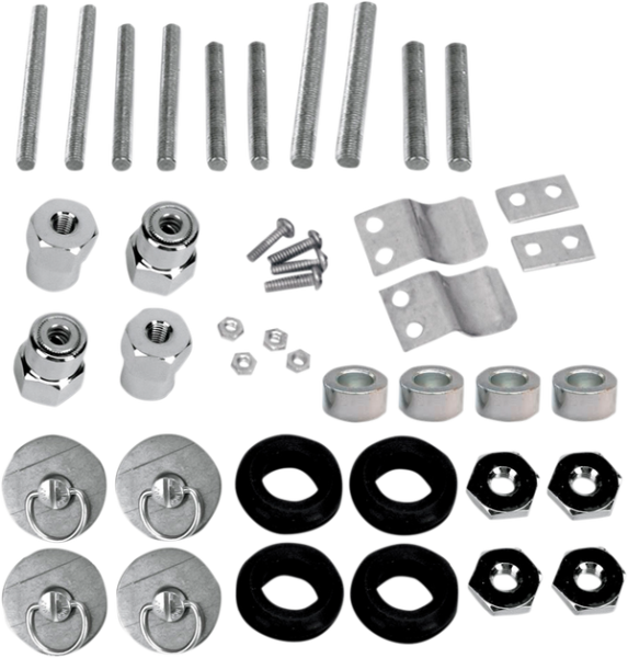 S4 Quick-disconnect Saddlebag Docking Post And Fastener Kit Gray, 1, nordicamoto.ro