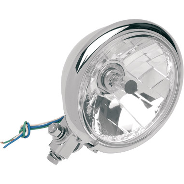 14,5 Cm (5-3/4(r)) Diamond-style Bottom-mount Headlight Assembly Chrome, 1, nordicamoto.ro