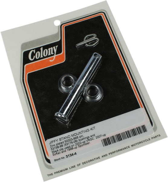 Jiffy Stand Mounting Kit Zinc, 1, nordicamoto.ro