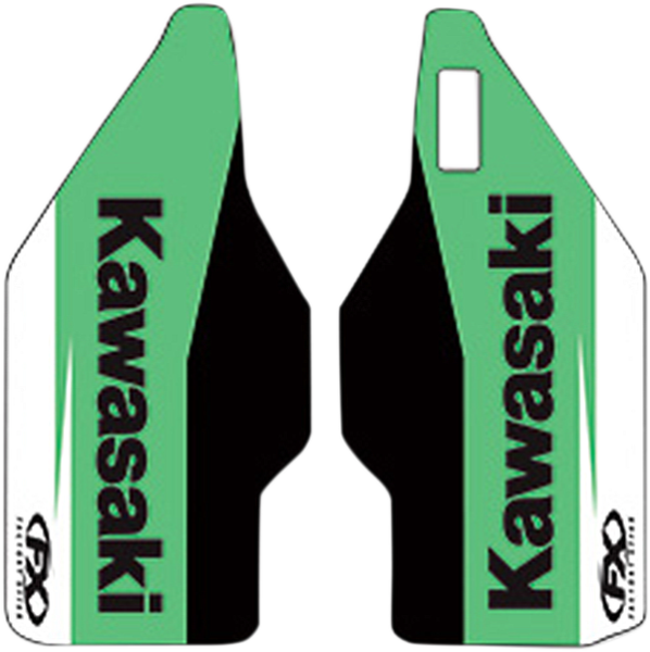 Lower Fork Guard Graphics Black, Green, 2, nordicamoto.ro