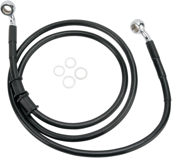 Stainless Steel Brake Line Kit Black, 1, nordicamoto.ro