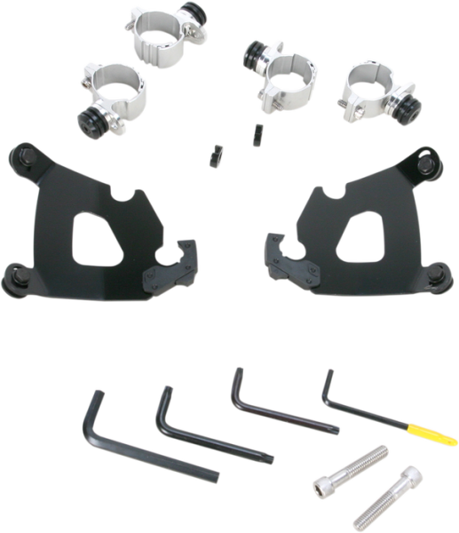 Cafe Fairing Trigger-lock Hardware Kit Black, 1, nordicamoto.ro