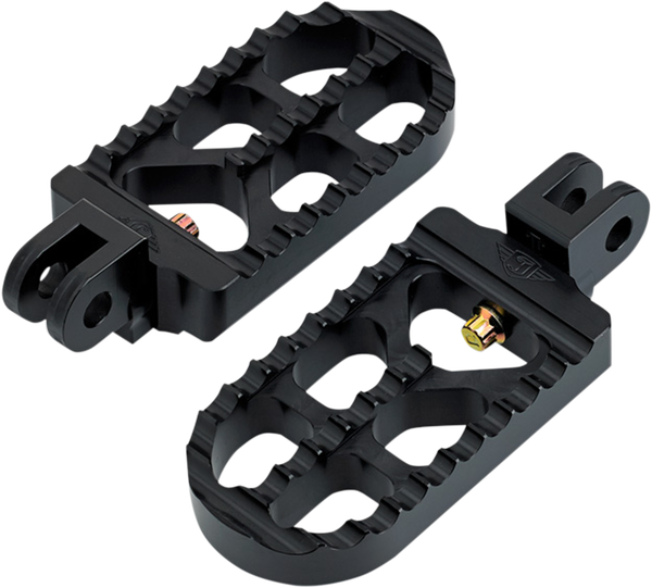 Serrated Footpegs Black Long, 1, nordicamoto.ro