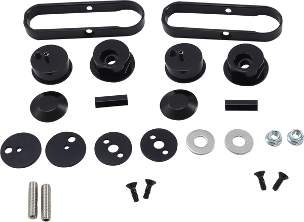 Adjustable Drop Mirror Mount Black, 1, nordicamoto.ro