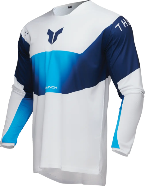 Tricou Enduro Thor Launchmode Storm White/Blue M, 1, nordicamoto.ro