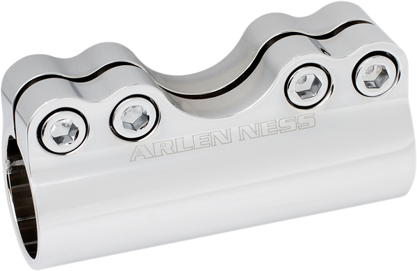 Modular Adjustable Handlebar Clamp For 1(r) And 1-1/4(r) Handlebars Silver, 1, nordicamoto.ro