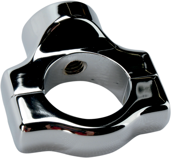 Side-mount License Plate Mount Clamp Chrome, 1, nordicamoto.ro