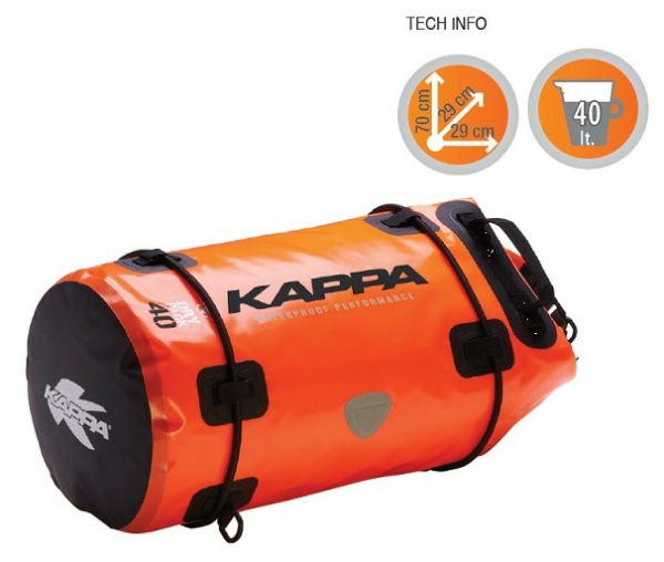 Kappa 40L narancssárga csomagtartó-táska, 1, nordicamoto.ro