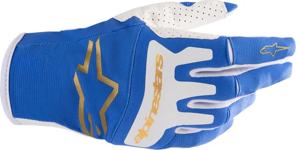 Manusi Alpinestars Techstar White/Gold/Blue S, 1, nordicamoto.ro