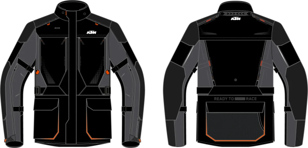 KTM TERRA ADVENTURE V3 kabát, fekete/szürke, XS, 1, nordicamoto.ro