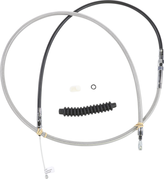 High-efficiency Braided Stainless Steel Clutch Cable Silver Standard, 1, nordicamoto.ro