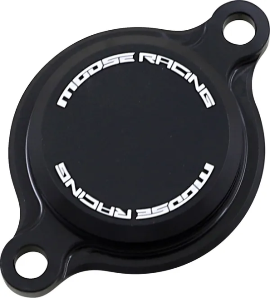 MOOSE RACING Machined Oil Filter Cover Black, 1, nordicamoto.ro