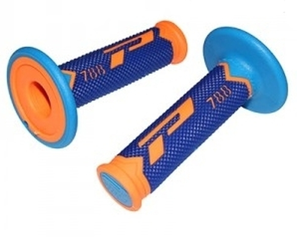 Triple Density Grips Blue, Fluorescent Orange, 1, nordicamoto.ro