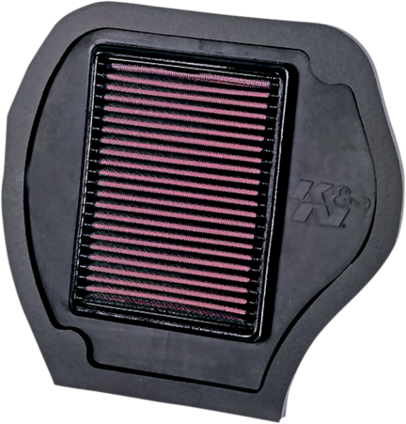 High-flow Air Filter Black, Red, 2, nordicamoto.ro