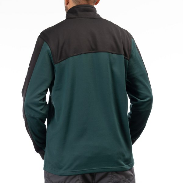 Pulover Klim Glacier 1/4 Zip Mid Layer Dark Olive - Black, 13, nordicamoto.ro