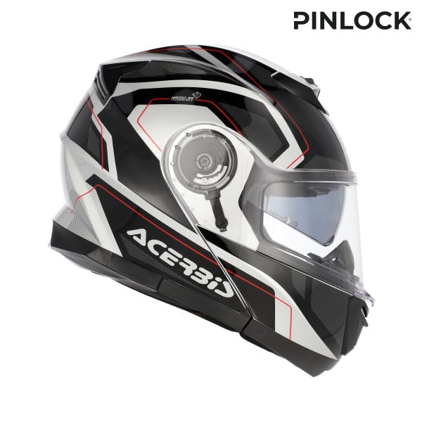 Acerbis Serel 22-06 felnyitható sisak, fekete/ezüst, S-es méret, 11, nordicamoto.ro
