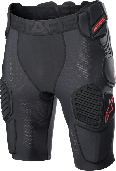 Alpinestars Bionic Pro védőrövidnadrág, fekete/piros, XL, 1, nordicamoto.ro