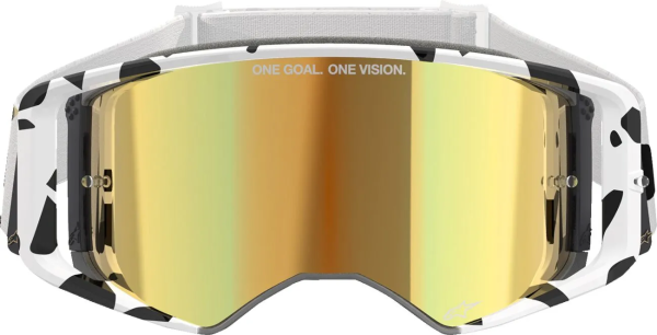 Alpinestars Supertech Corp Abs Vision fehér/fekete szemüveg, EGY MÉRET, 4, nordicamoto.ro