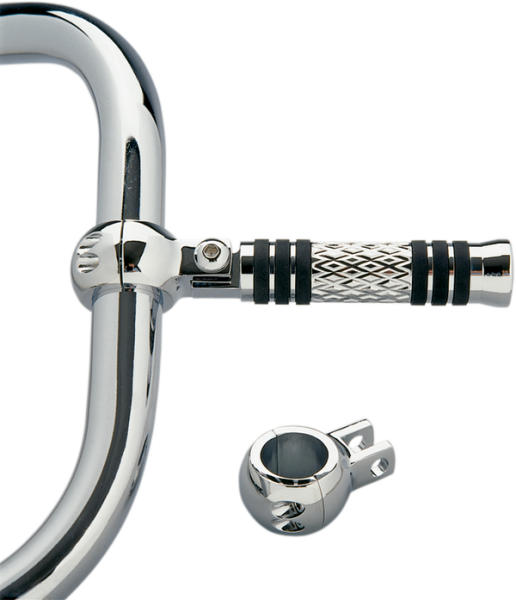 1-1/4(r) Clamp-on Peg Mounts Silver, 1, nordicamoto.ro
