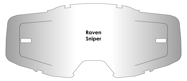AirScreen Raven Sniper átlátszó lencse, 2, nordicamoto.ro